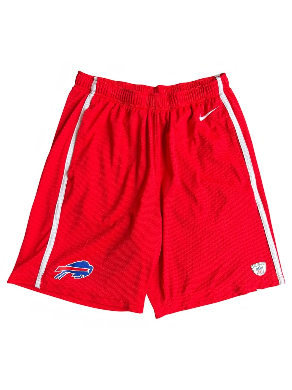 Buffalo Bills Nike NFL Equipment Red Mesh Athletic Shorts Size: L